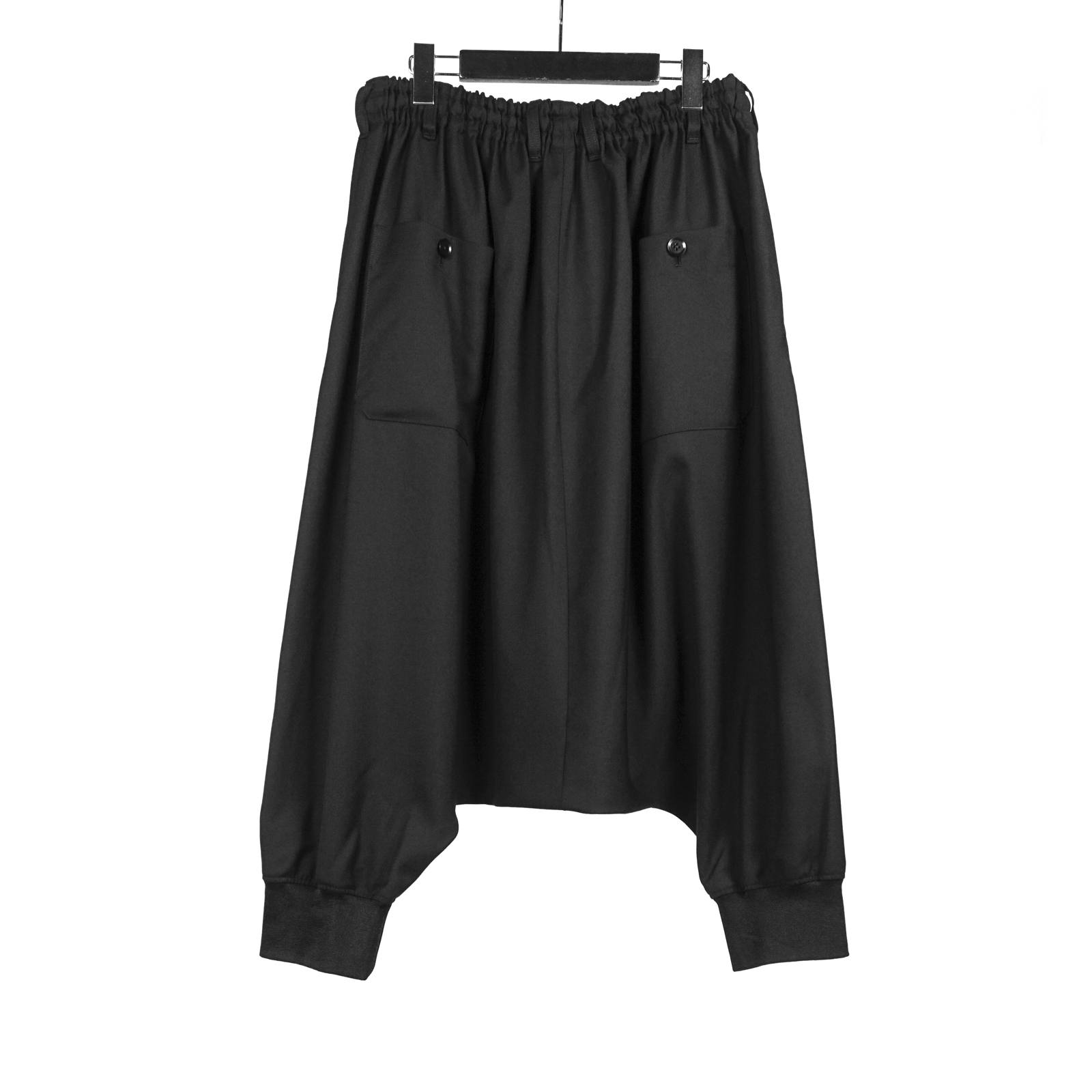 Ground Y ブラック ヘムリブバルーンパンツ3 GN-P03-005 Ground Y - Ground Y | POLYESTER/TRIACETATE CREPE de CHINE BALLOON