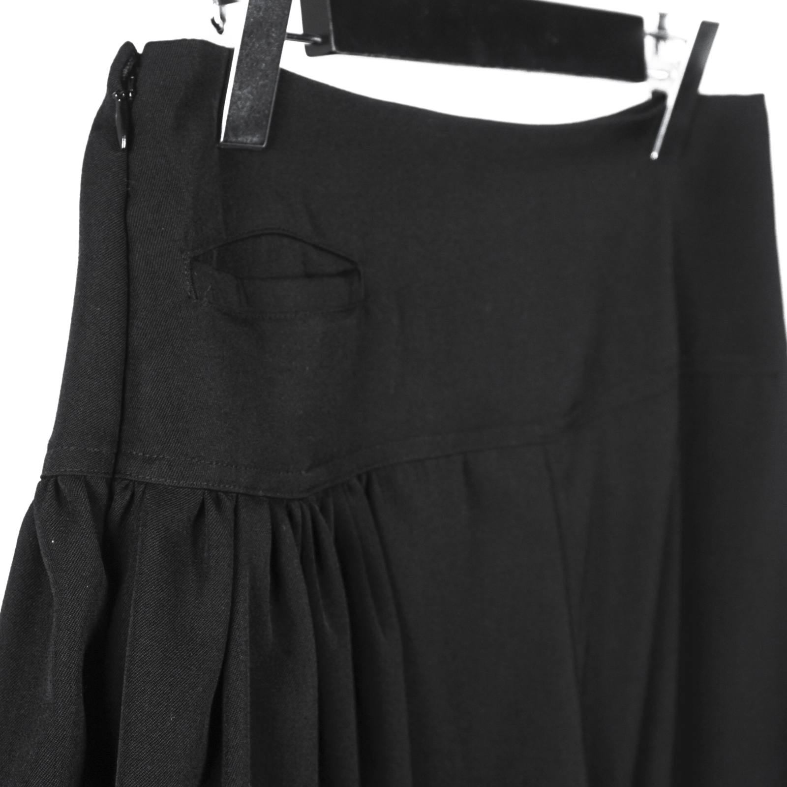 19SSビーヨウジヤマモト Byohji yamamotoシワギャバアシメパンツ B Yohji Yamamoto - B Yohji Yamamoto [FH-P11-100 / シワギャバアシメ