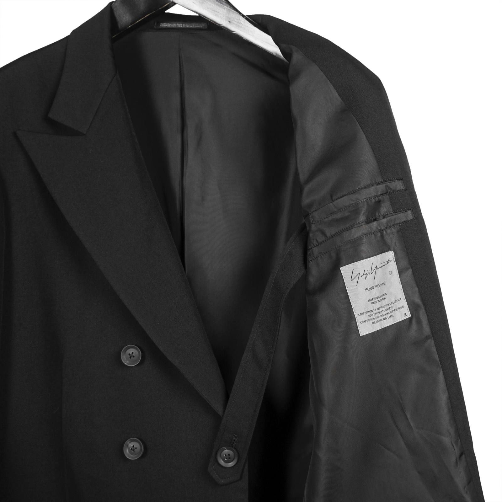 yohji yamamoto - Yohji Yamamoto [HC-J52-504 / アシメ巴灯JKT