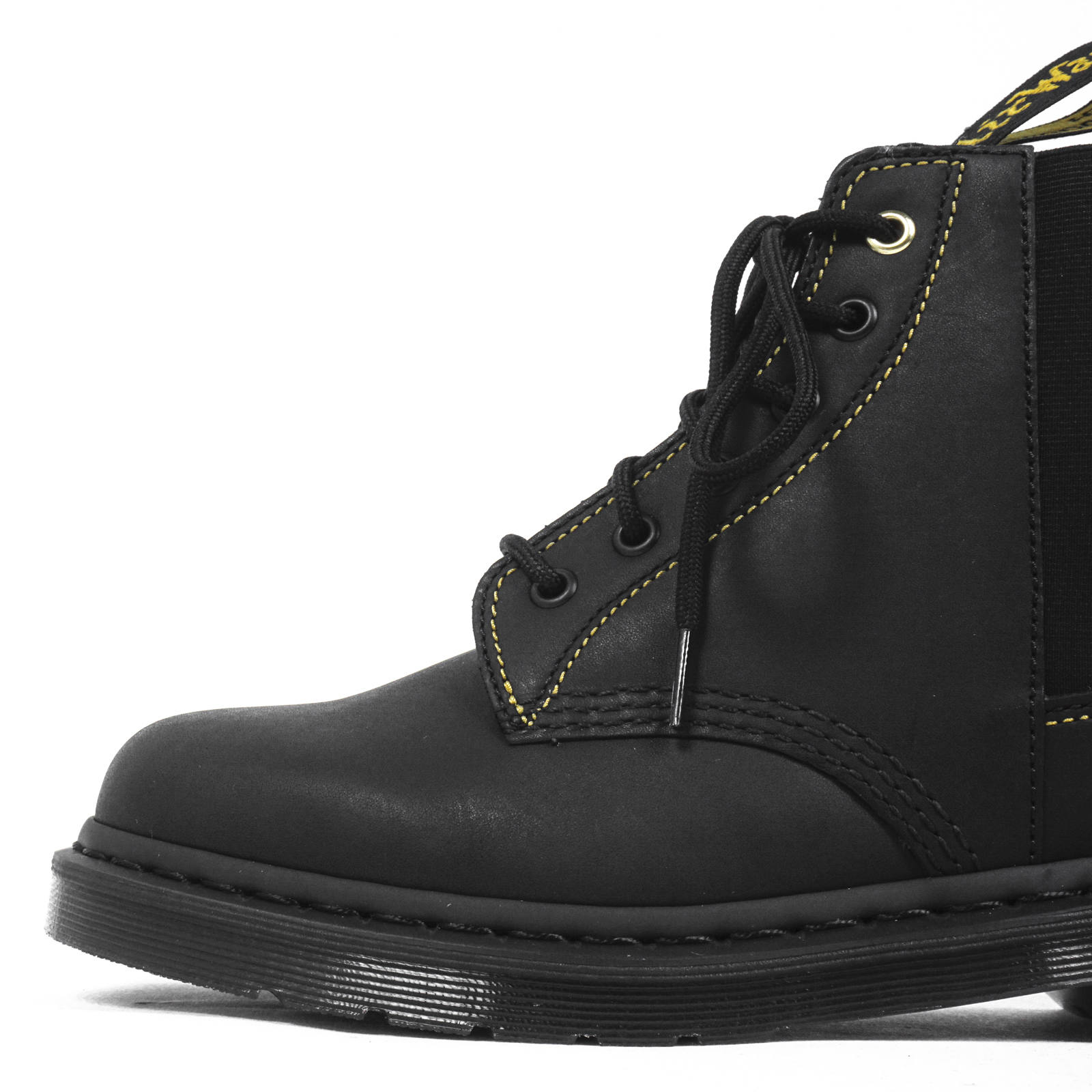 ヨウジヤマモト　サイドゴアブーツLサイズ yohji yamamoto - pour homme × Dr.Martens 10ホールサイドゴア