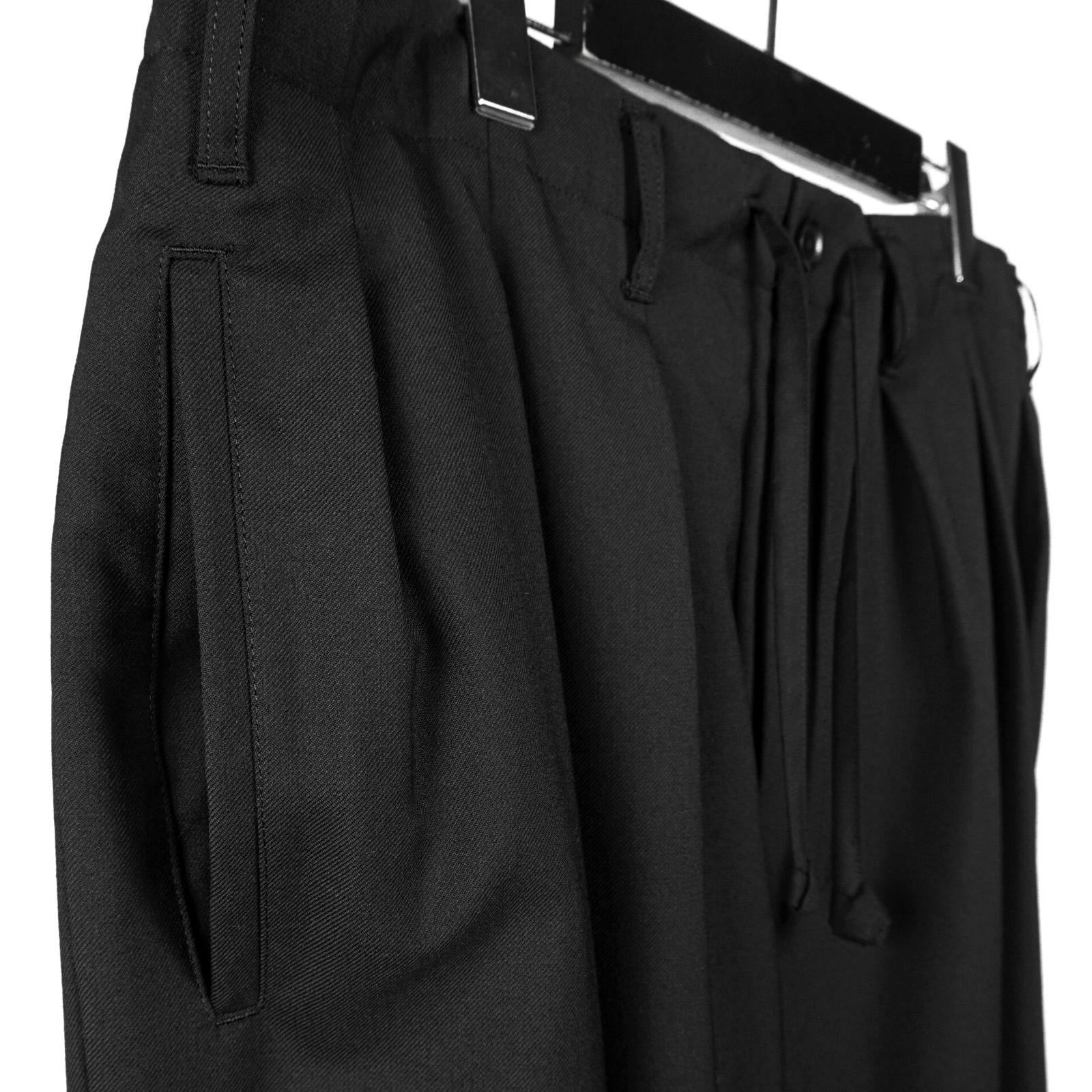 Ground Y ブラック ヘムリブバルーンパンツ3 GN-P03-005 Ground Y ブラック ヘムリブバルーンパンツ3 GN-P03-005 Ground Y