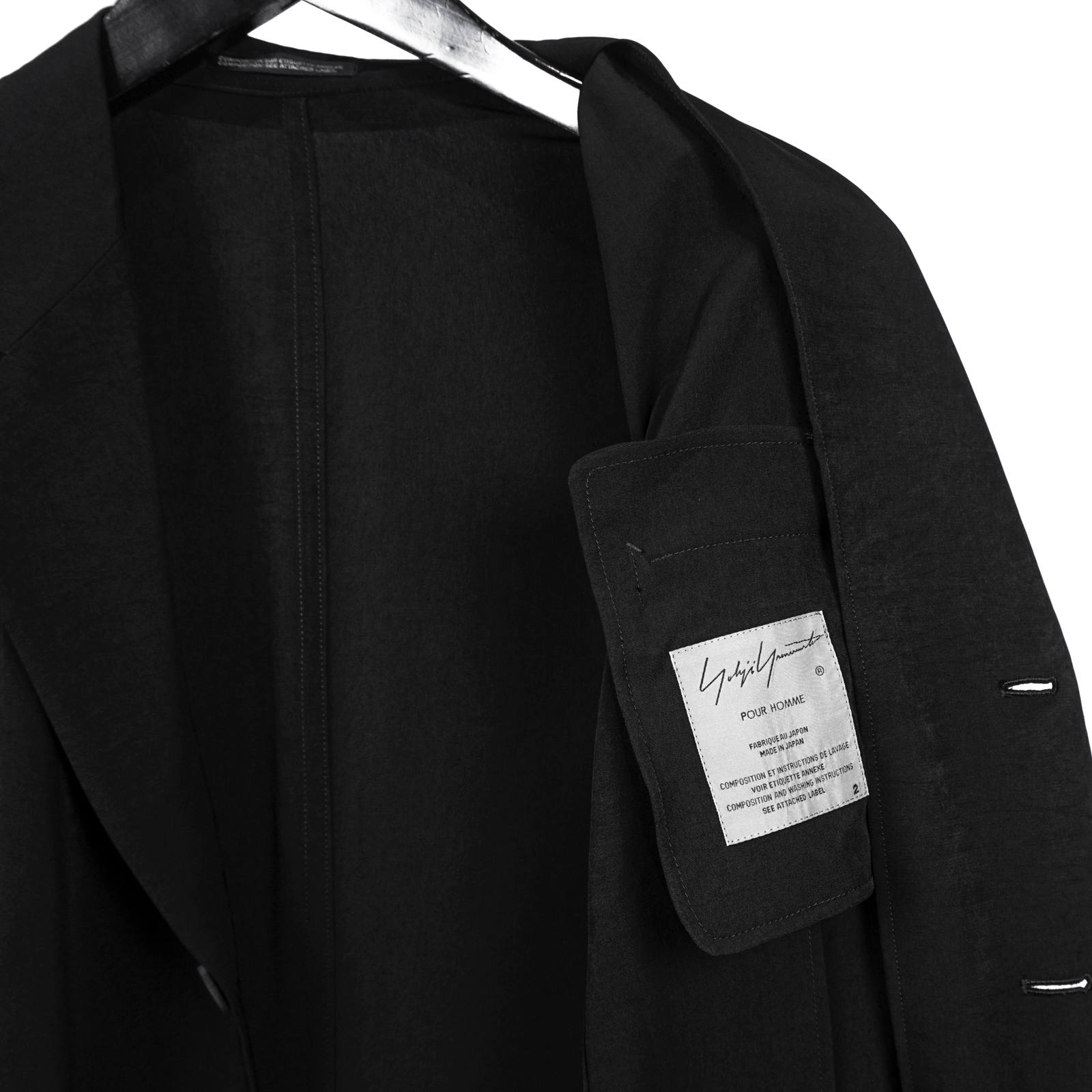 yohji yamamoto - Yohji Yamamoto [HN-J46-500 / 右裾プリーツJKT